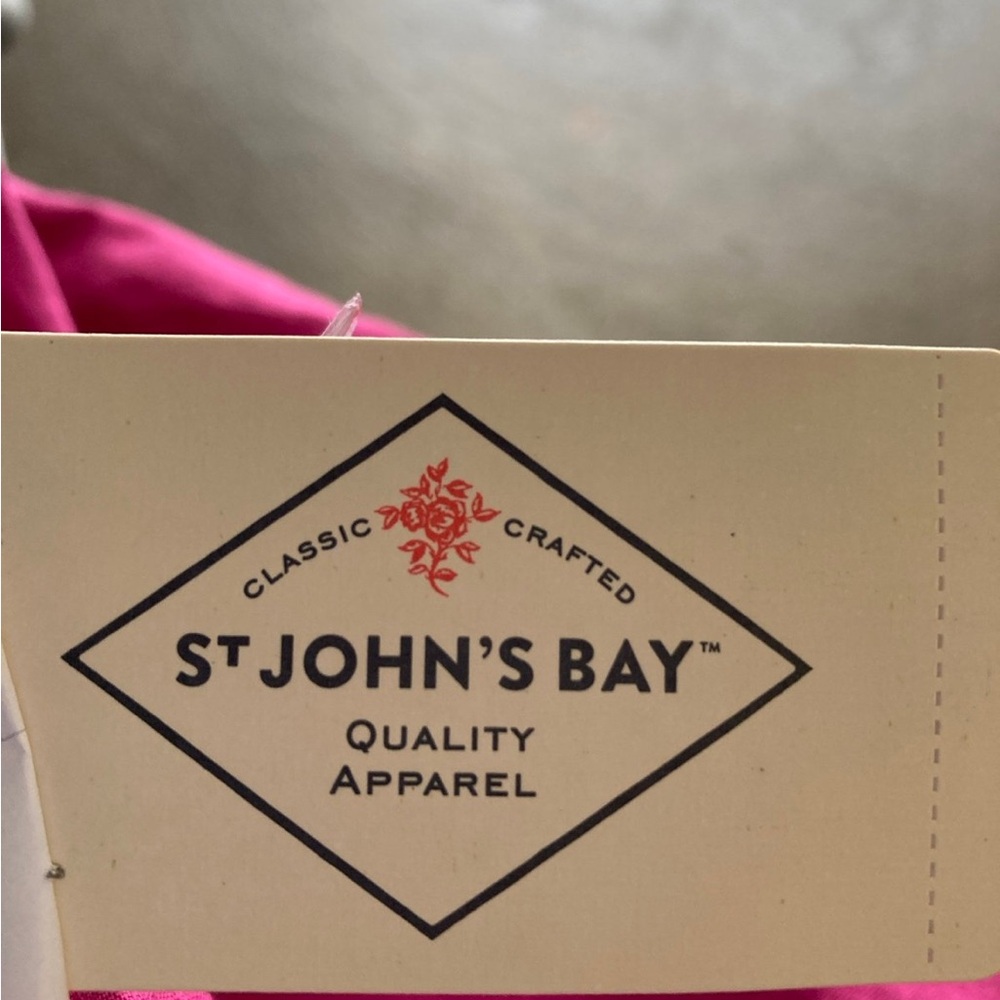 St. John's Bay Fuchsia Tank Top - Picture 5 of 7